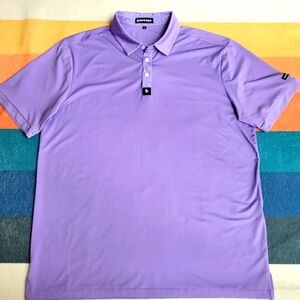 Byrdgang Men's Pre-owned Polo Golf Shirt Purple Lilac Size L